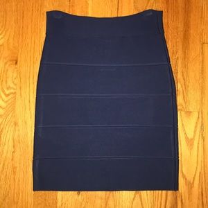 BCBG Navy Skirt
